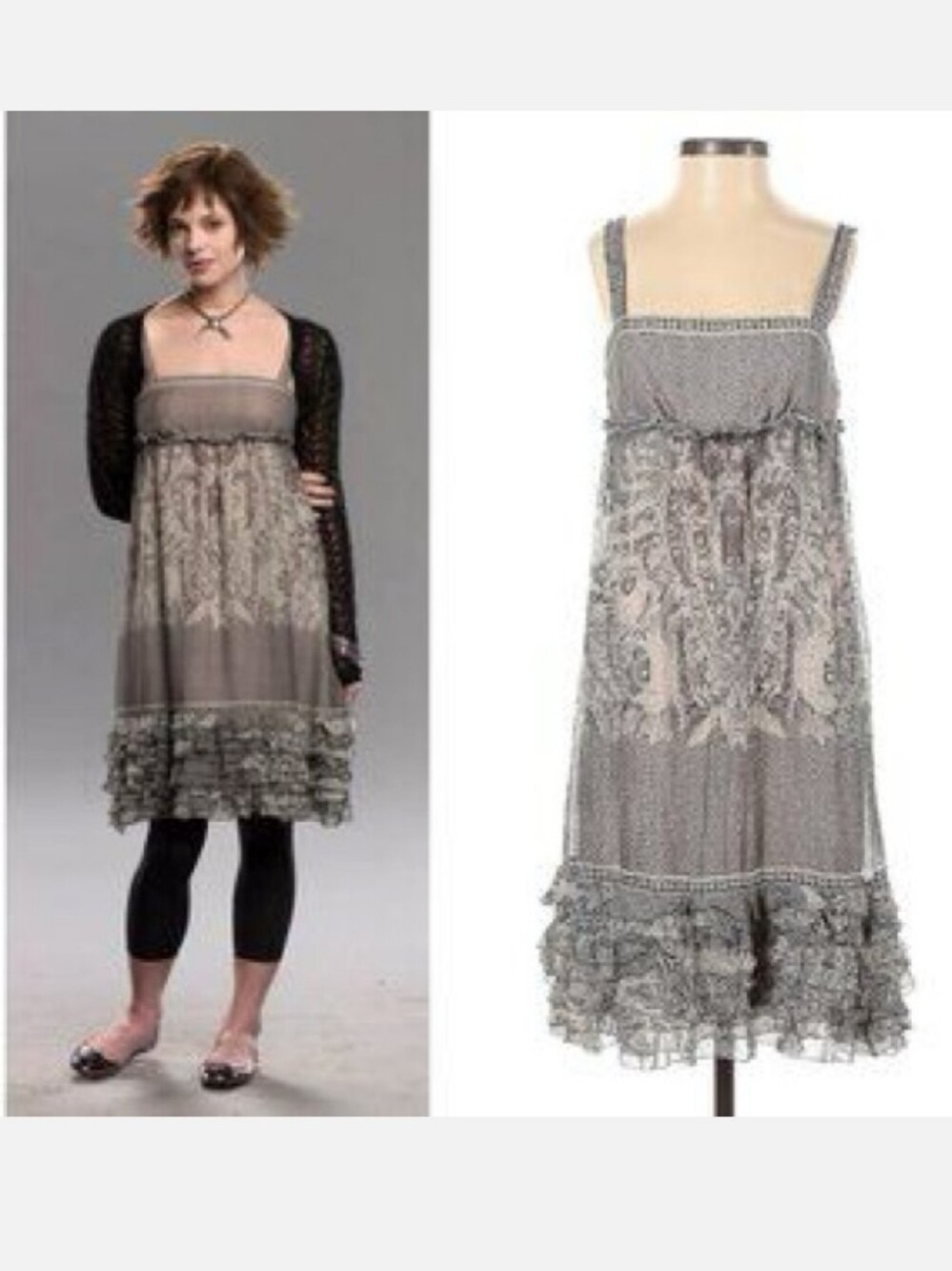 ASO Alice Cullen Twilight DVF Oleada Grey Dress